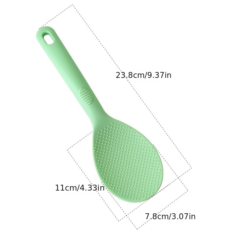 Juego de 2 cucharas de silicona verde azulado para encimera de cocina,  resistente al calor, fácil de limpiar, soporte para cucharas de cocina 