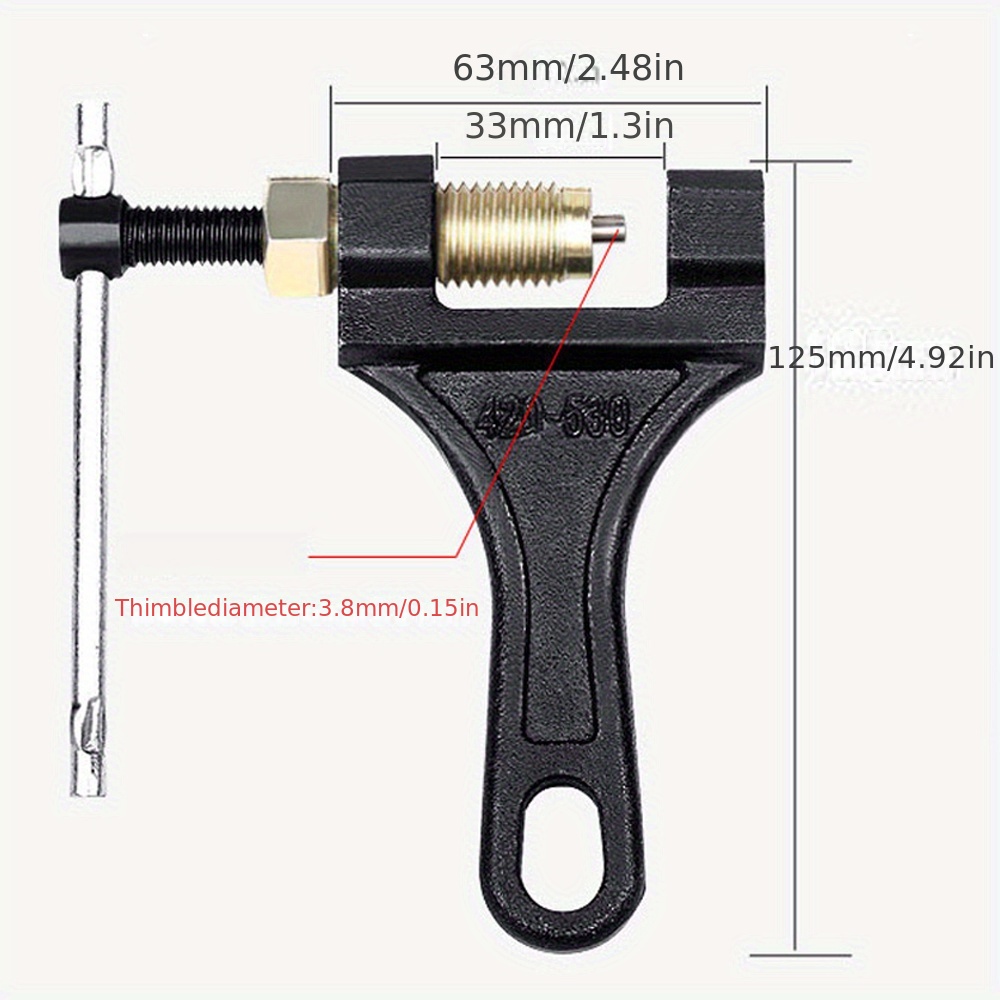 Smagliacatena Moto, Fydun Universale Rompicatena Moto per Catene 420 428  520 525 528 530, Kit Riparazione Catena Bici Smontacatena ATV per Strumento