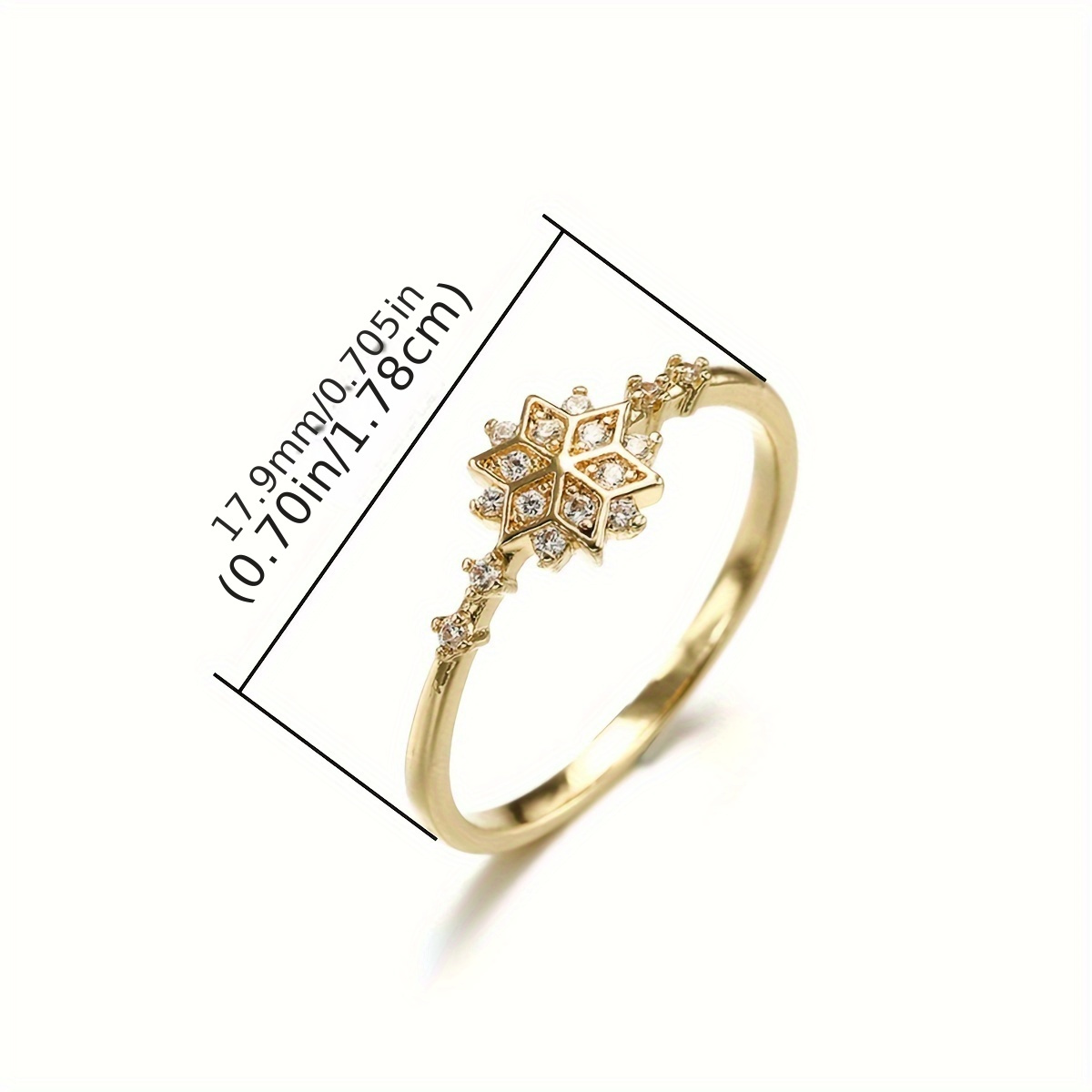 Women's Dazzling Snowflake S925 Sterling Silver Ring