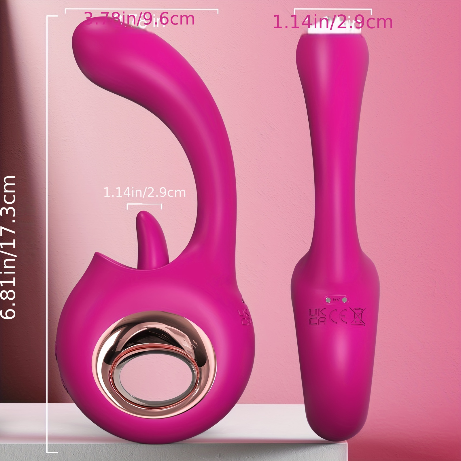 Adult Toys G Spot Dildo Vibrator 1 Tongue Licking Vibrating Temu