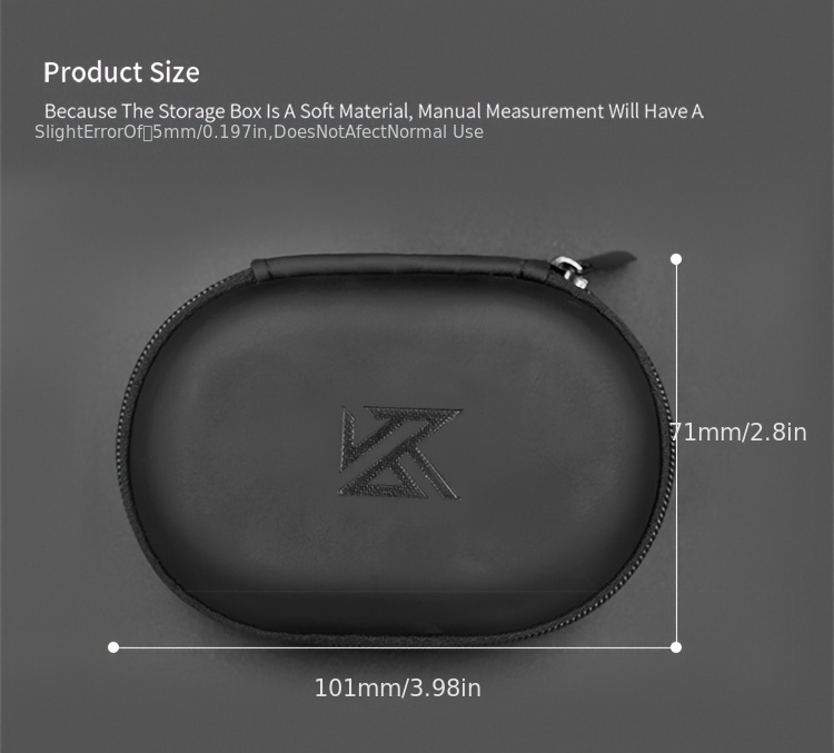 portable faux leather earphone case oval shockproof protective pouch with zipper closure compact travel organizer for headphones earbuds black headphone storage case portable storage case sleek accessory durable organizer flexible material electronic accessory Product details 6