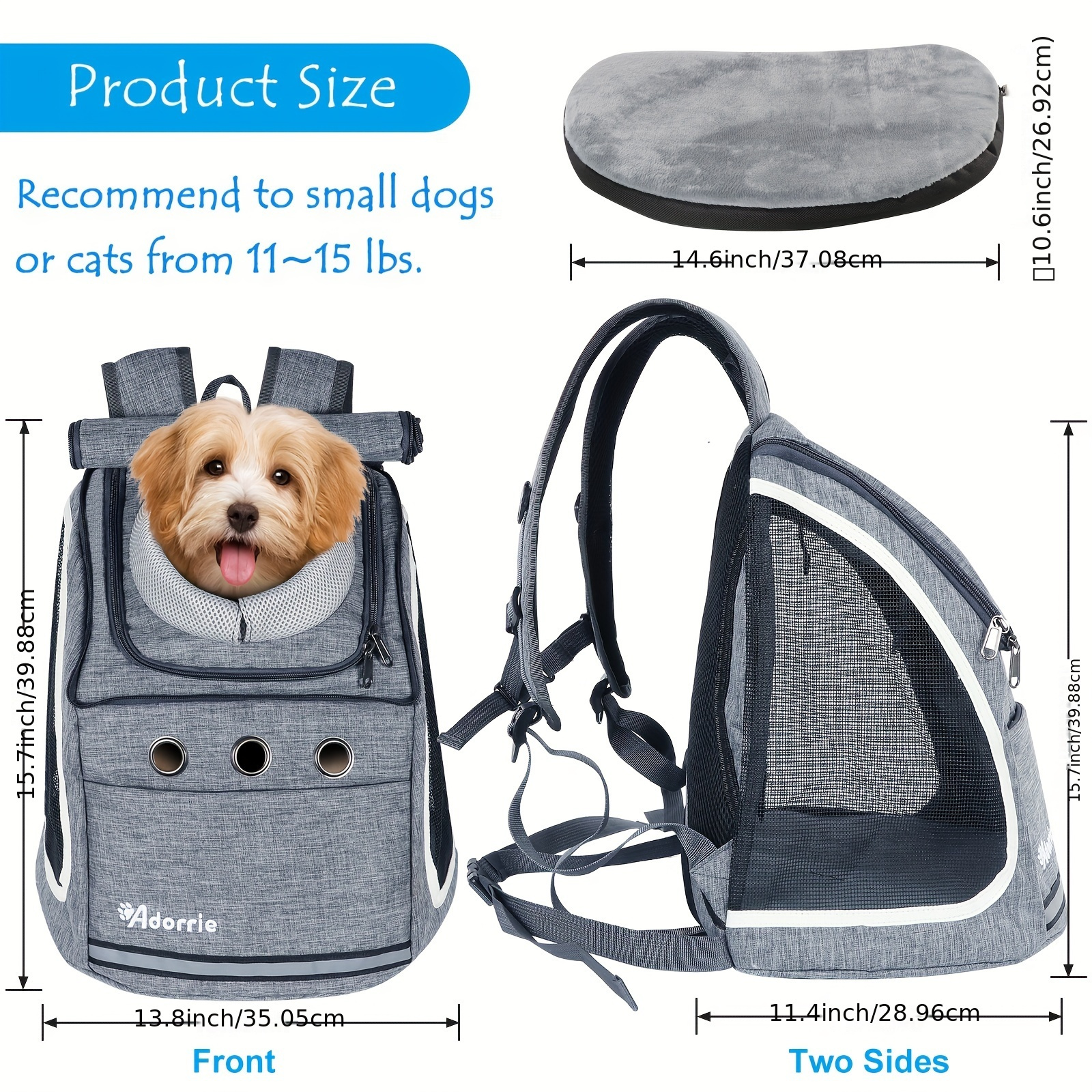 Dog carrier 2024 backpack 70 lbs