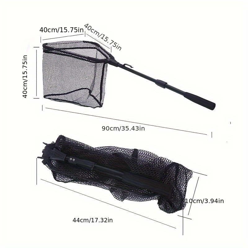 Foldable Fishing Net Telescopic Pole Eva Handle Durable - Temu