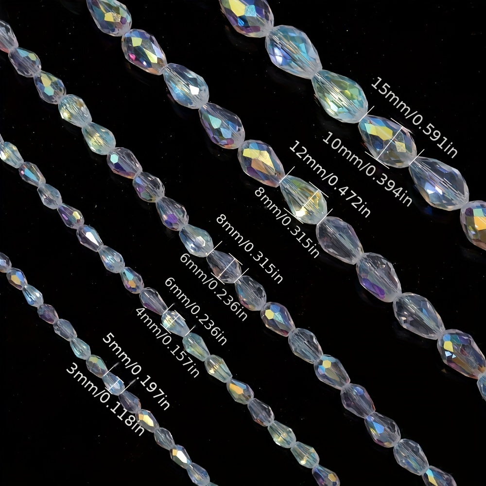 Acrylic Water Drop Colorful Beads Transparent Imitation - Temu