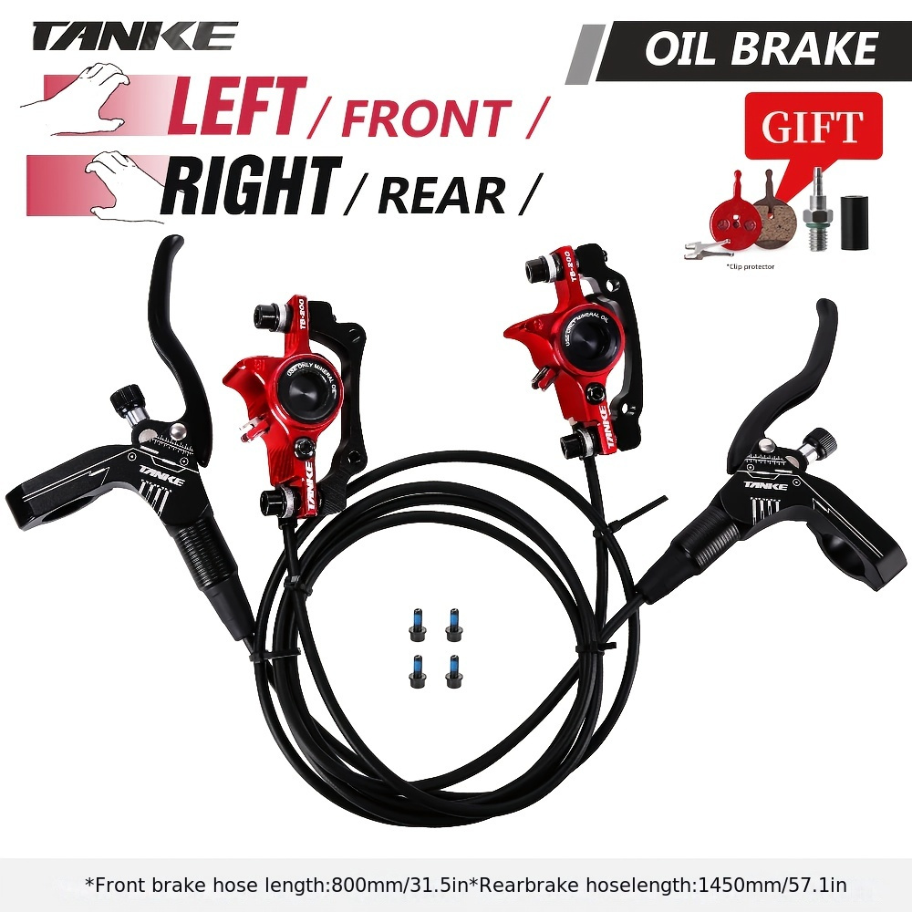   mtb bike hydraulic disc brake oil pressure caliper clamp brake 160mm front rear handle a b pillar cnc bicycle accessories  