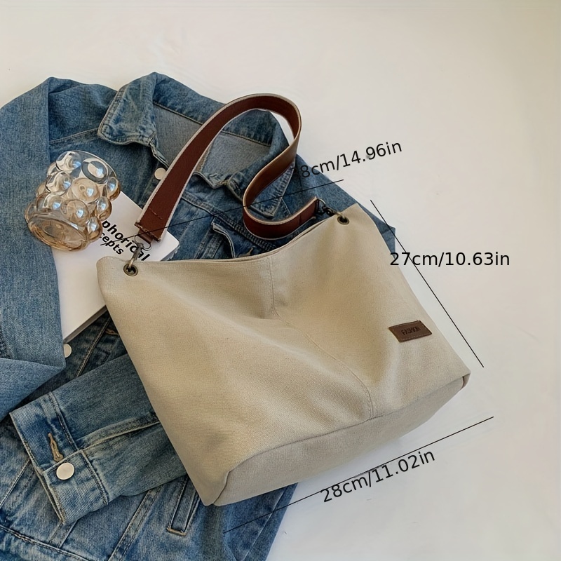 Canvas Denim Messenger Bag for Women Vintage Crossbody Shoulder Bag Simple  Casual Satchel Bag Ladies Large Capacity Tote Bags