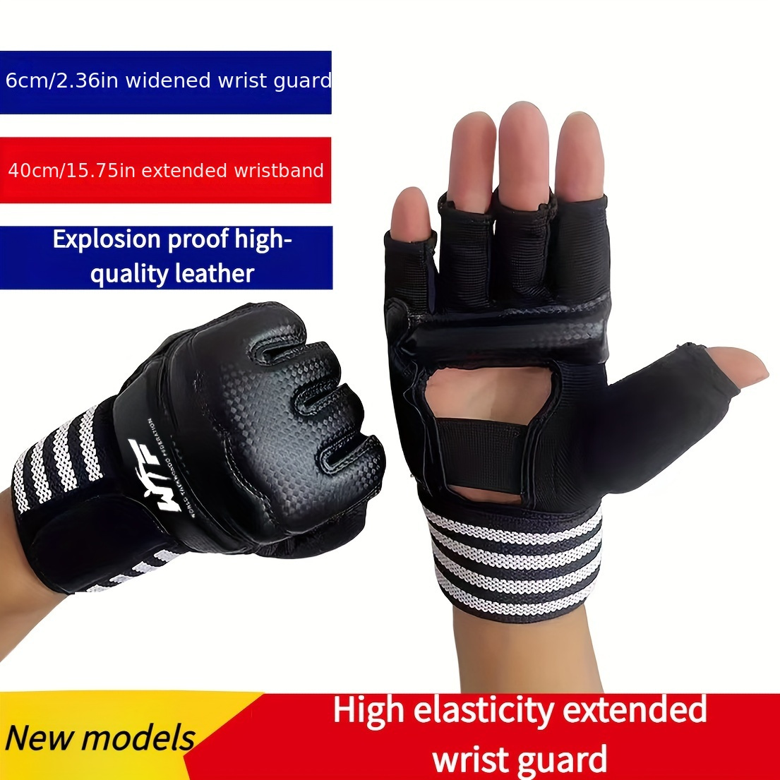 

Half- Boxing Gloves For - Thickened Pu , Wrist For &