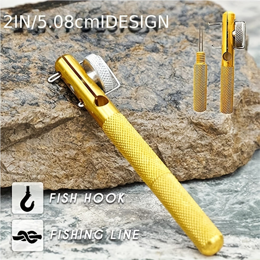 Double-Headed Aluminum Alloy Fishing Hook Tier - Easy and Efficient  Fishhook Knot Tying Tool
