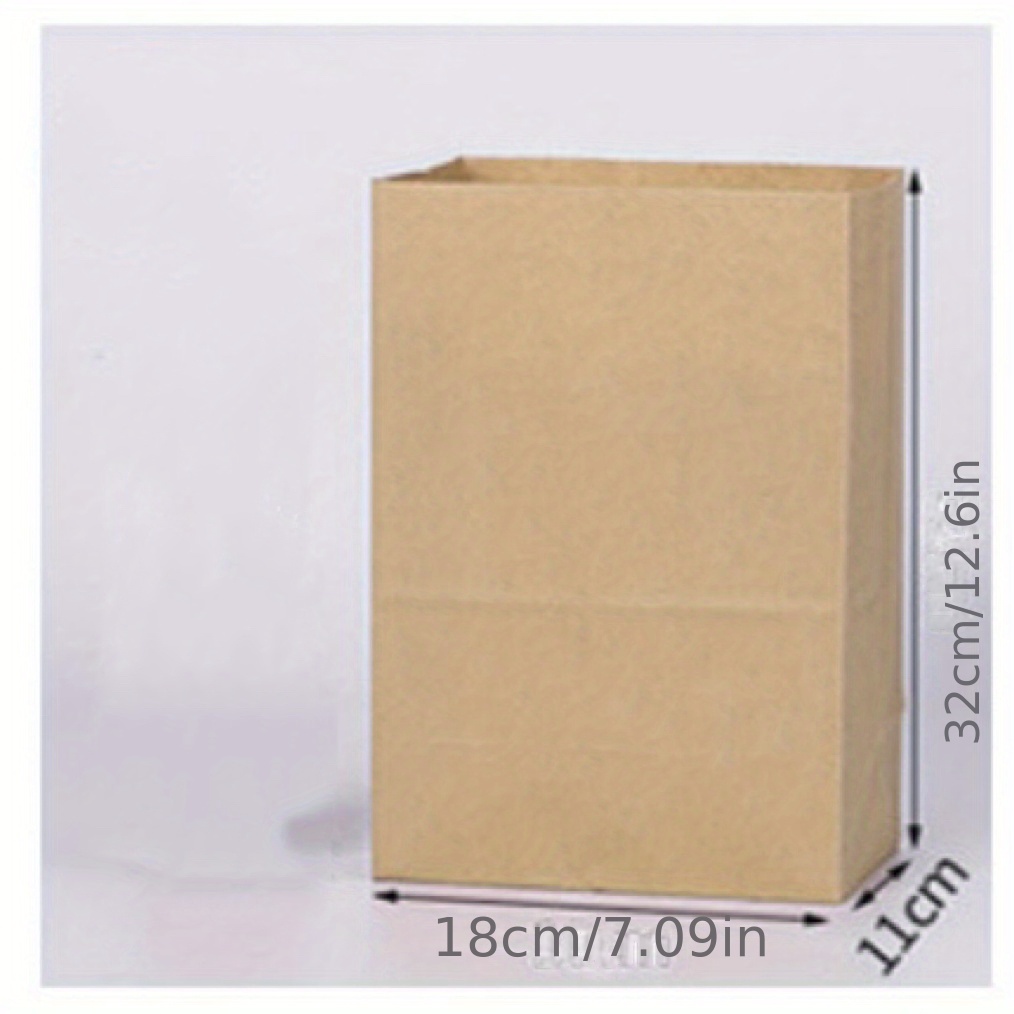 Kraft Paper Bag Oil proof Thickened Storage Bag Large Paper - Temu