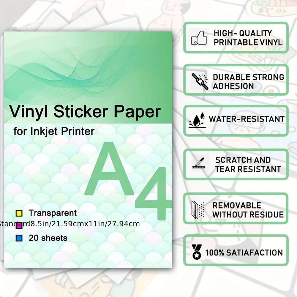 removable vinyl sticker paper, removable vinyl sticker paper