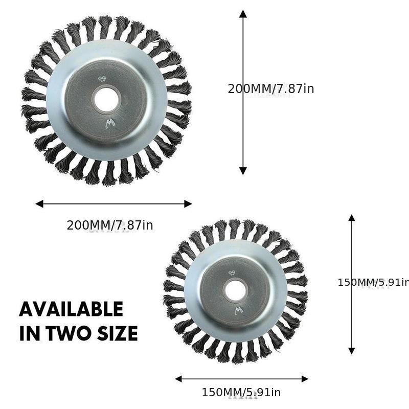 1pc Brosse À Mauvaises Herbes Rotative En Fil D'acier - Temu Belgium