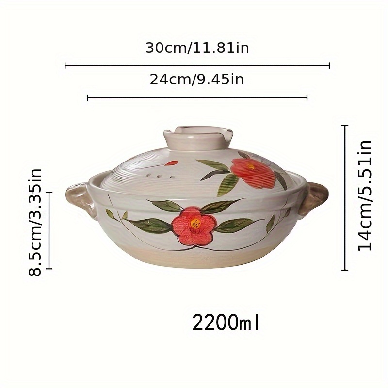 japanese inspired ceramic casserole high temperature resistant gas   for   details 0