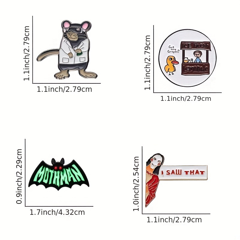 Starry Bat Enamel Pins - Mysterious Animal Jewelry Gift