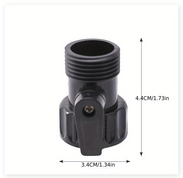 3 Pack 3/4" Brass Garden Hose Shut Off Valve,1-Way Restricted-Flow Water Shut-Off, Fits 3/4 Inch Hose Connector