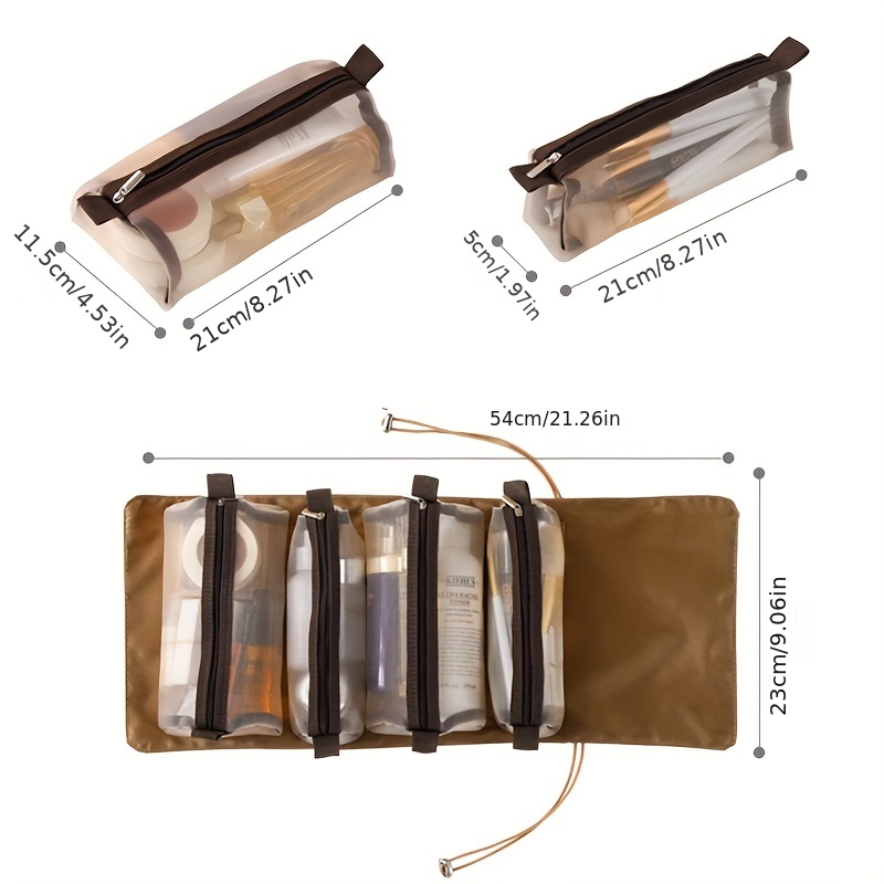 Custom Removable Roll Makeup Brush Pouch Foldable Cosmetic Hanging Toiletry  Bag - China Lifestyle Bags and Makeup Bag price