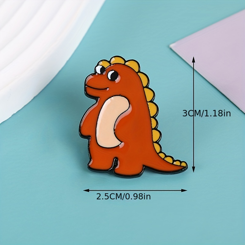 Kawaii Cartoon Dinosaur Decorative Pins Cute Badge Alloy - Temu