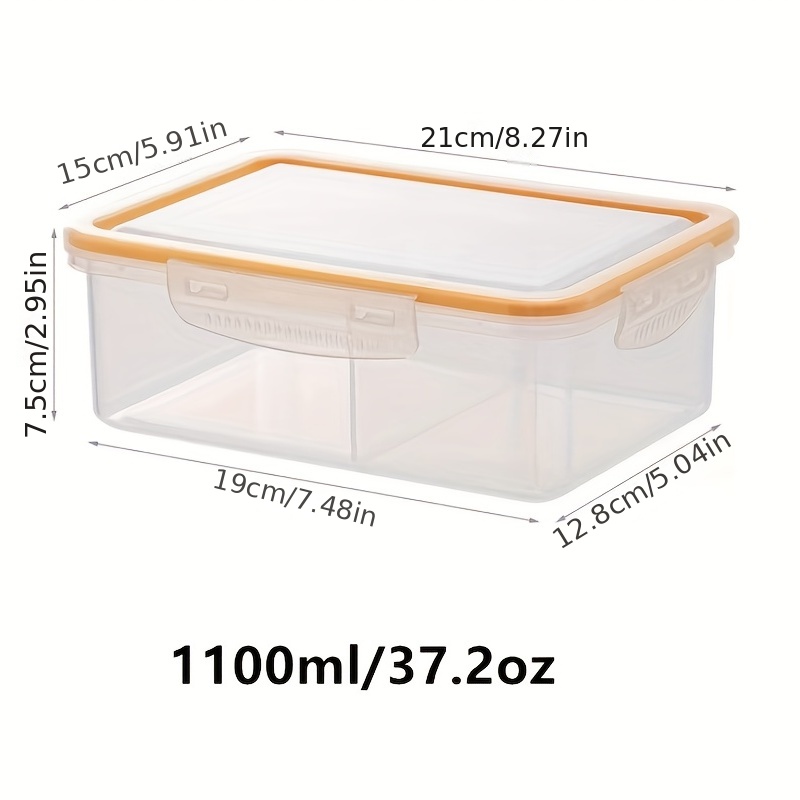 Food Storage Container with Bamboo Lid, 37.2oz, Sold by at Home