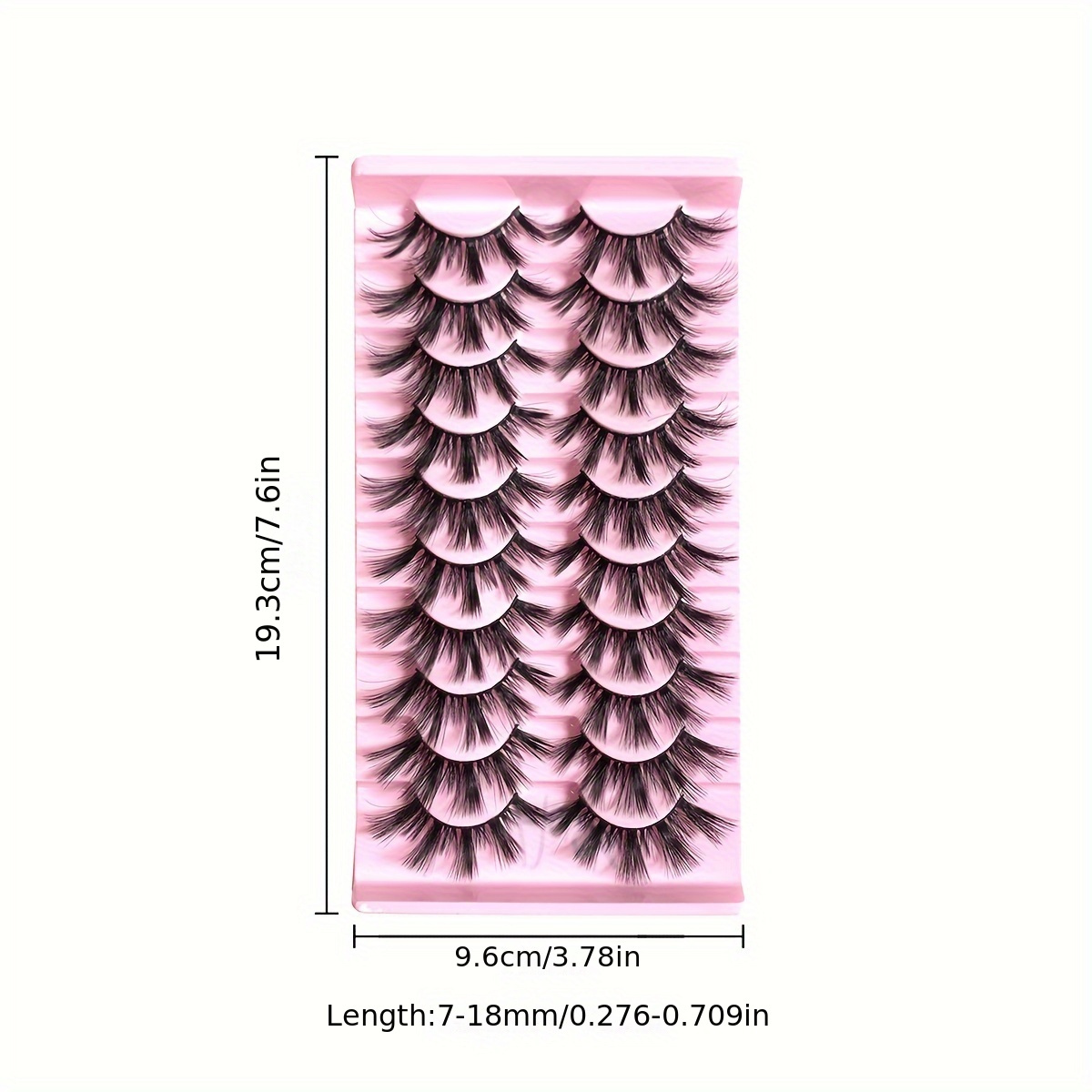 10 Pairs 3D False Eyelashes Thick Curling Long Messy Layers for Dance Parties