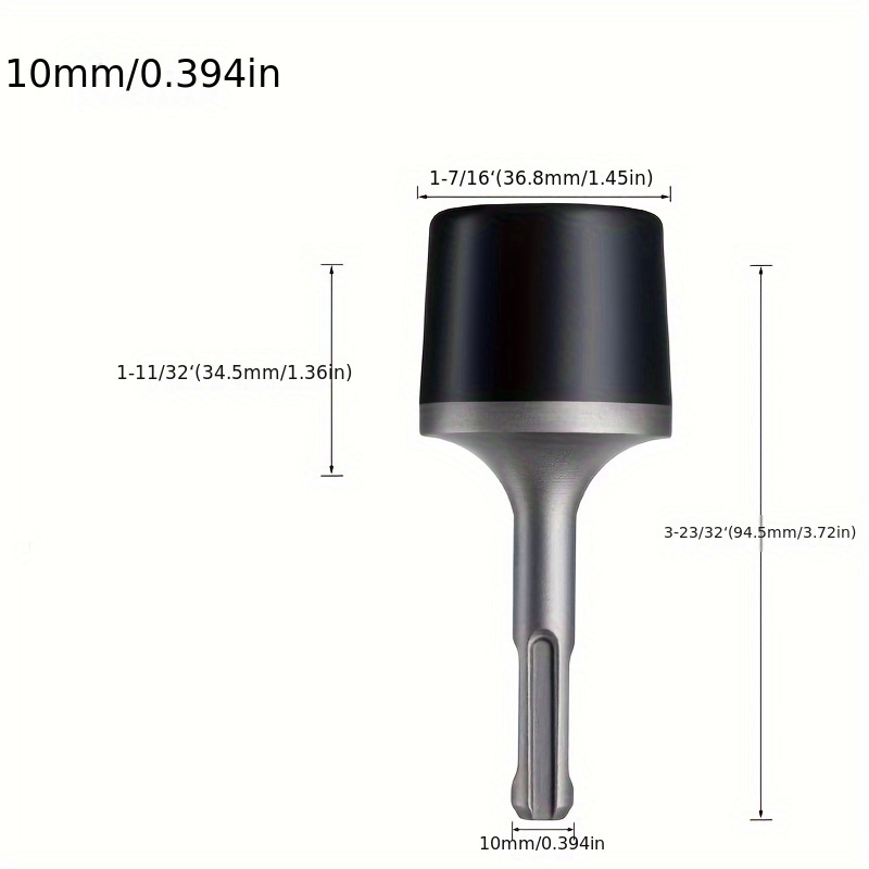 Radiator Tool, Firecore Power Vibrating Rubber Hammer For Sds Plus Rotary Hammer Drill, Sewage Flushing, Vibrating Magnetite For Radiator Pipe Cleaning