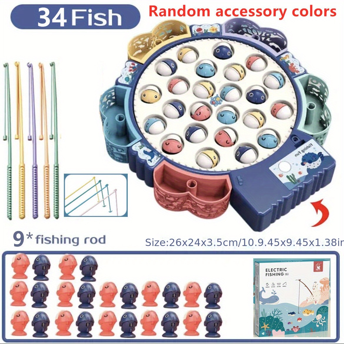 Fishing Toys For Children Boys Girls Magnetic Fish Game - Temu