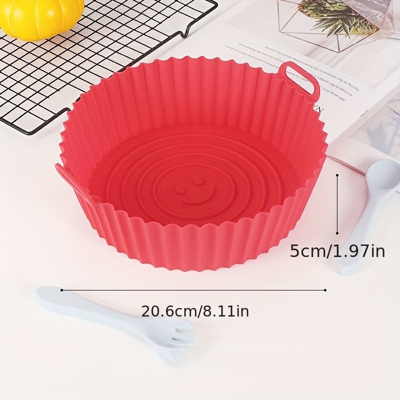 Round Silicone Air Fryer Liner Silicone Backing Tray, For Restaurant