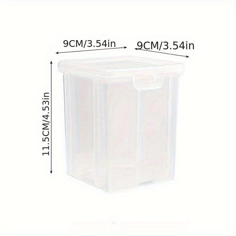 1pc Kitchen Storage Box, Plastic Spice Box With Lid, Food Transparent Spice  Box, Compart Storage Box, Desk Organizer, Aesthetic Room Decor, Home Decor