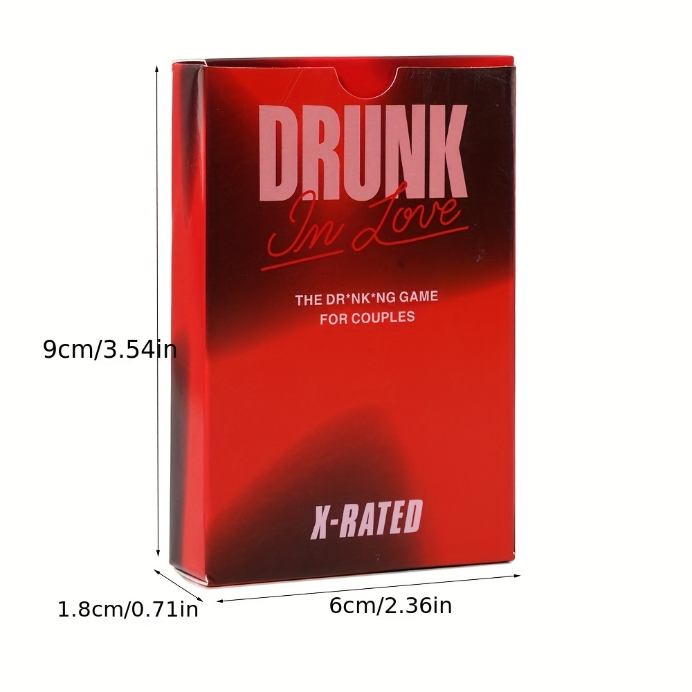 Sexy Toy Drunk In Love X-Rated Cartes Deck Pour Couples Outil Jeux De  Cartes Adultes Sex Drink Jeux Amant Jeu