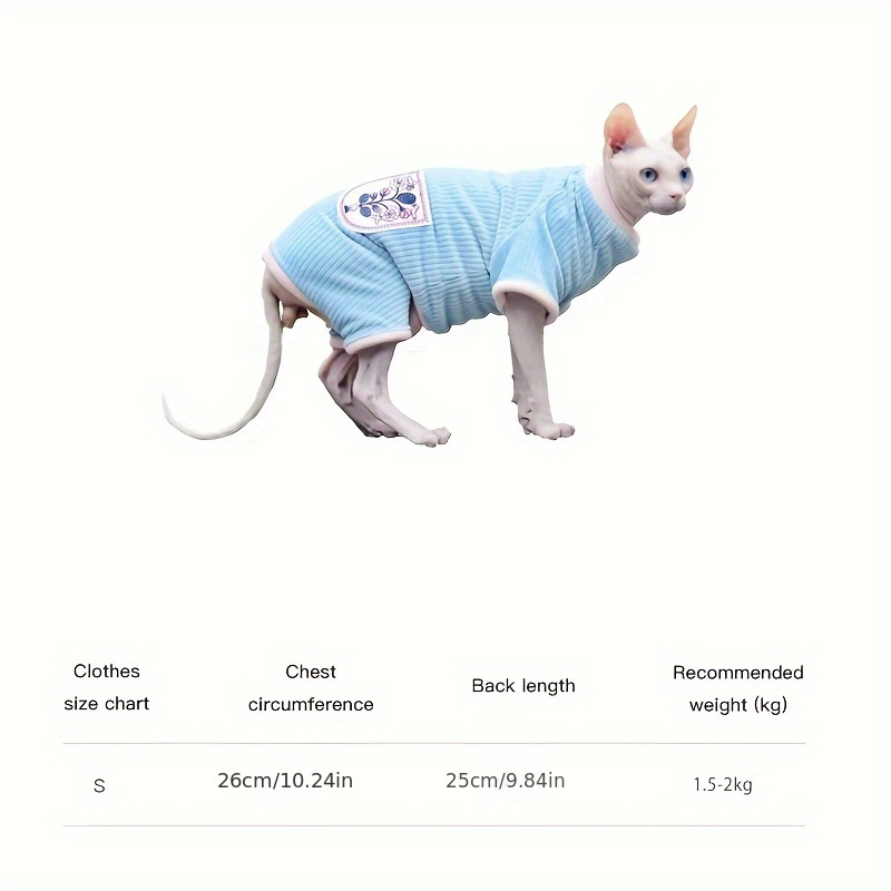 Vêtements Pour Chat Sans Poils, Combinaison Sweat-shirt En