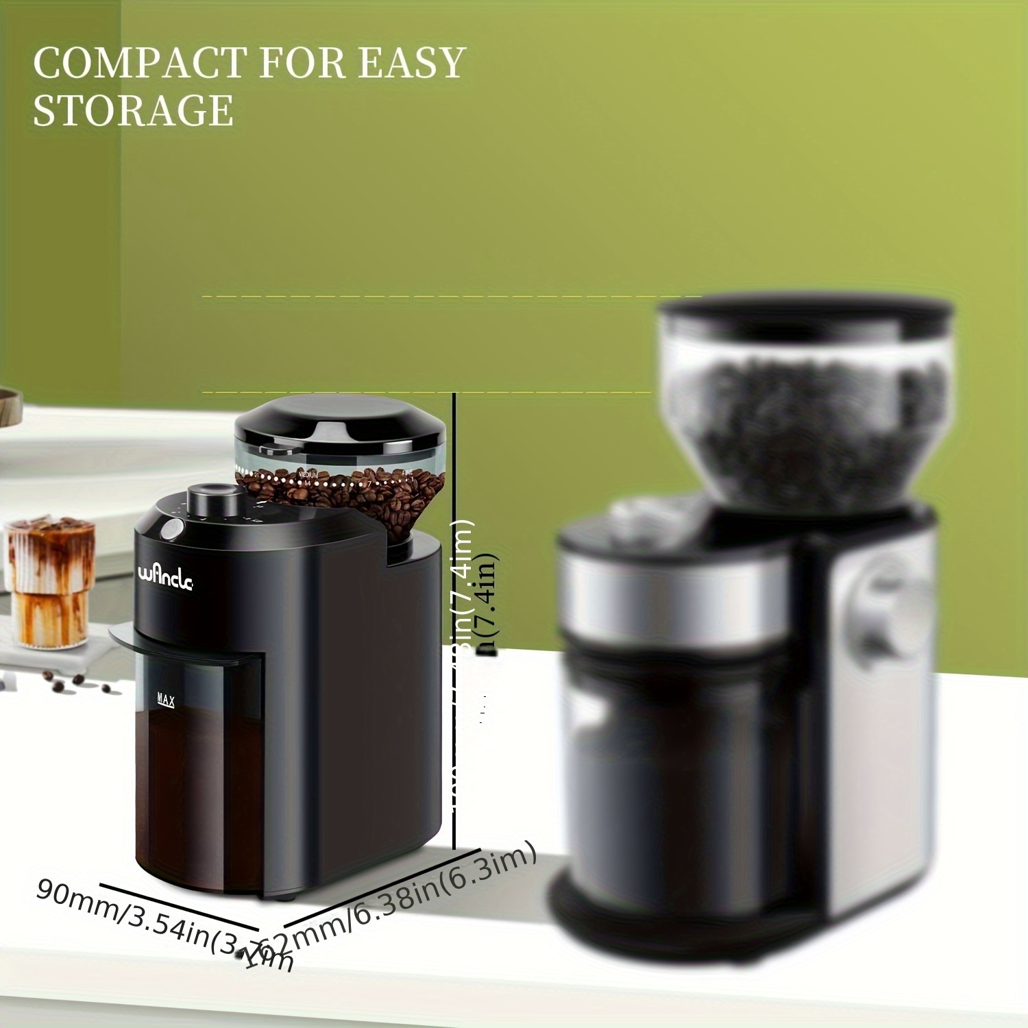 Electric Burr Coffee Grinder with 28 Grind Settings