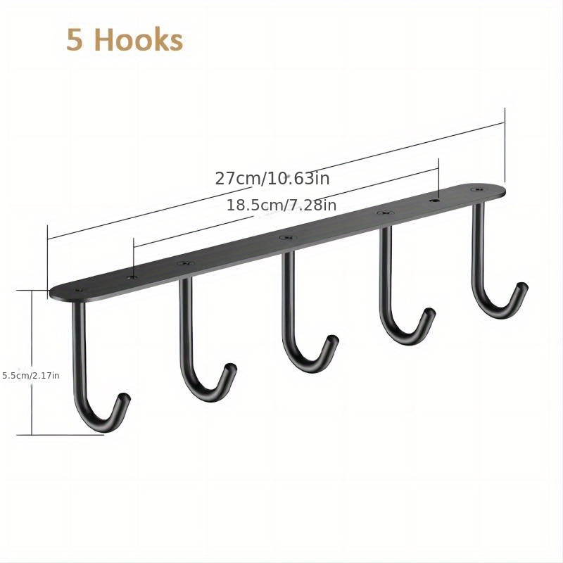 Hooks Hanging Cups Horizontal, Metal Hooks Hanging Cups