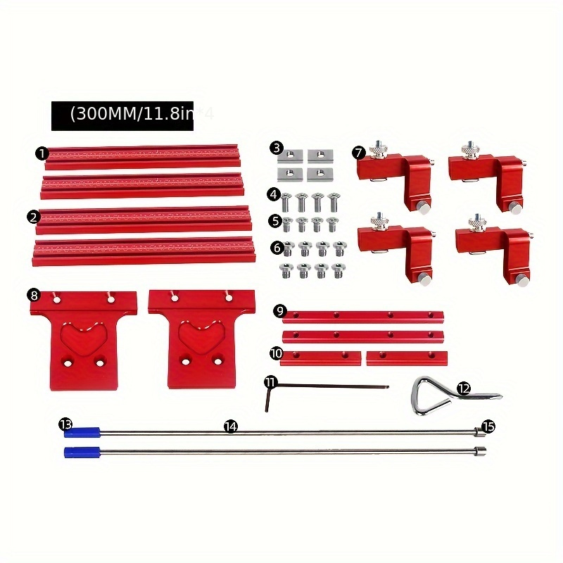 1 Set Sistema Di Guida Parallela Per La Lavorazione Del Legno, Binario Per  Scanalatura Per Macchina Per Incidere, Binario Di Scorrimento Parallelo