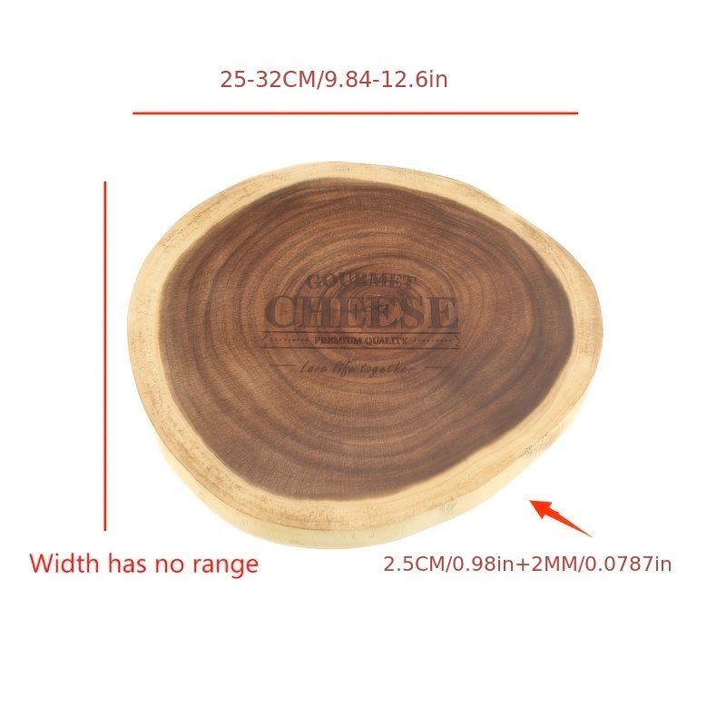 Acacia Wood Cutting Board - Irregular Tree Stump Chopping Board