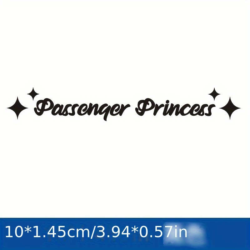 Passenger Princess English Sticker