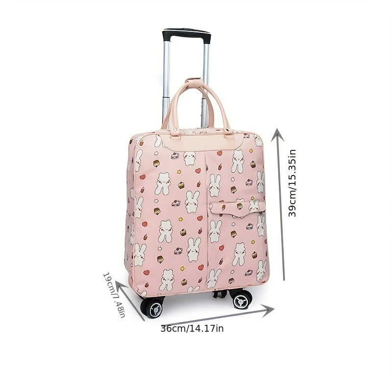 Hello Kitty All-Over Print Rolling Duffle Bag