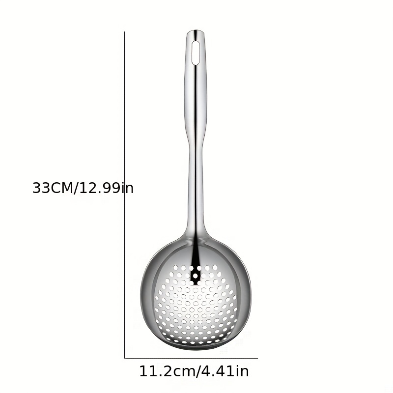 Colander Spoon 304 Stainless Steel Skimmer Strainer Spoon - Temu