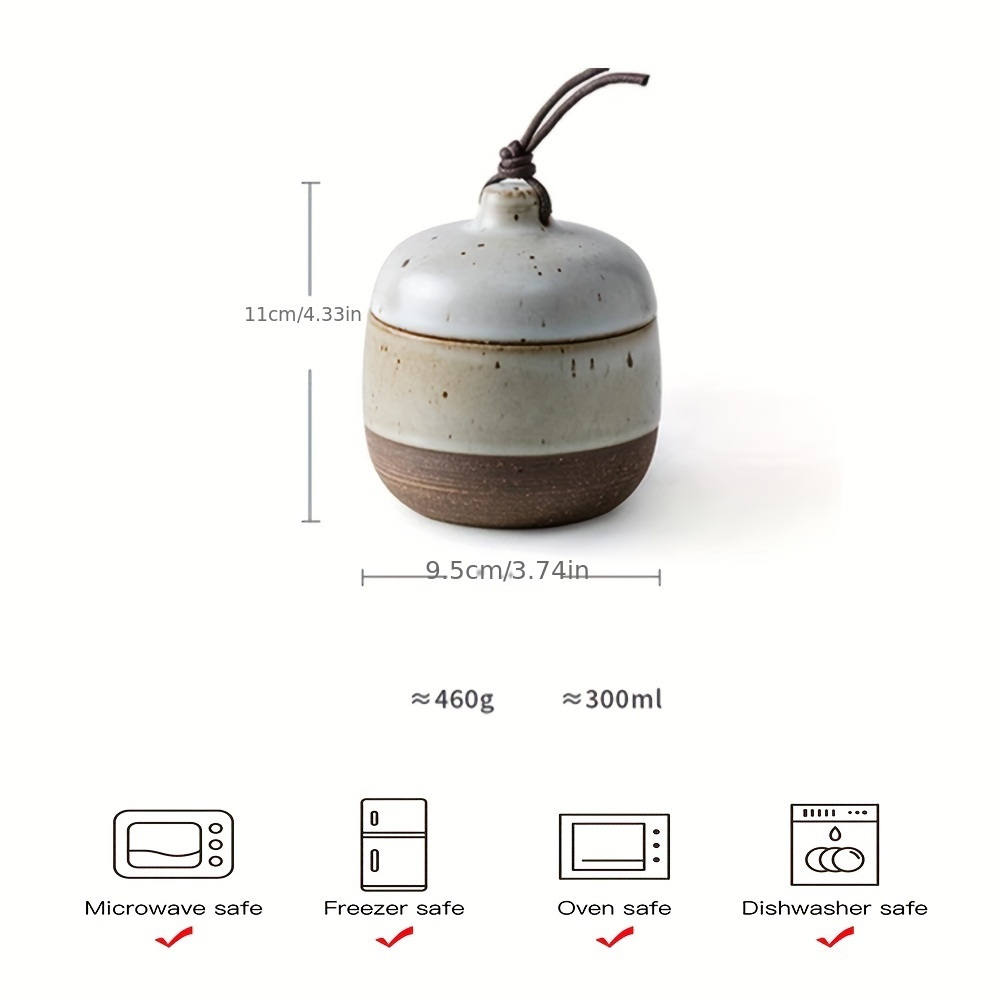 New Japanese-style Ceramic Stoneware Pot For Stew And Egg Soup, Complete With A Lid, Perfect For Household Use As A Tea Bowl And Tableware.