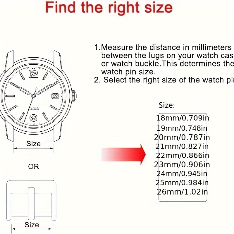 Cinturino per orologio 20mm 21mm 22mm 23mm 24mm 25mm 26mm