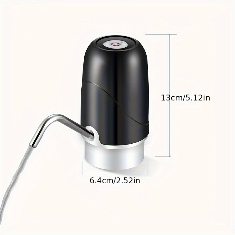  Bomba eléctrica de botella de agua potable, dispensador  automático de agua potable de carga USB, dispensador de bomba de agua de 5  galones, bomba de jarra de agua portátil para botella