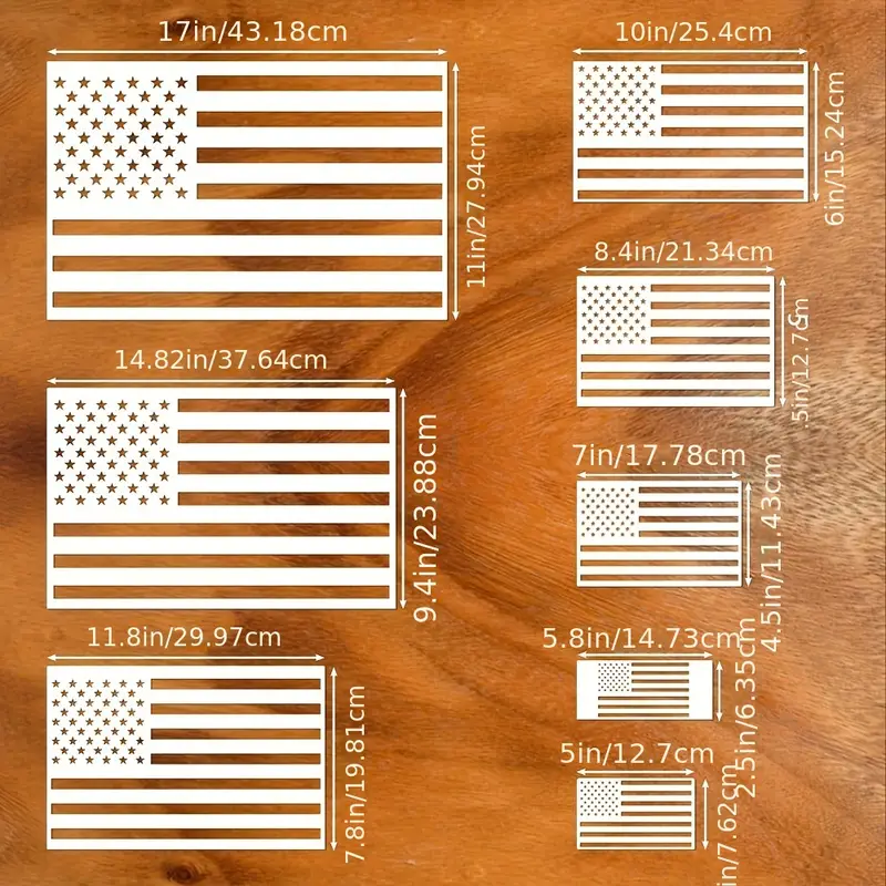 Custom American Flag Stencil Star Stencils for Painting Wood