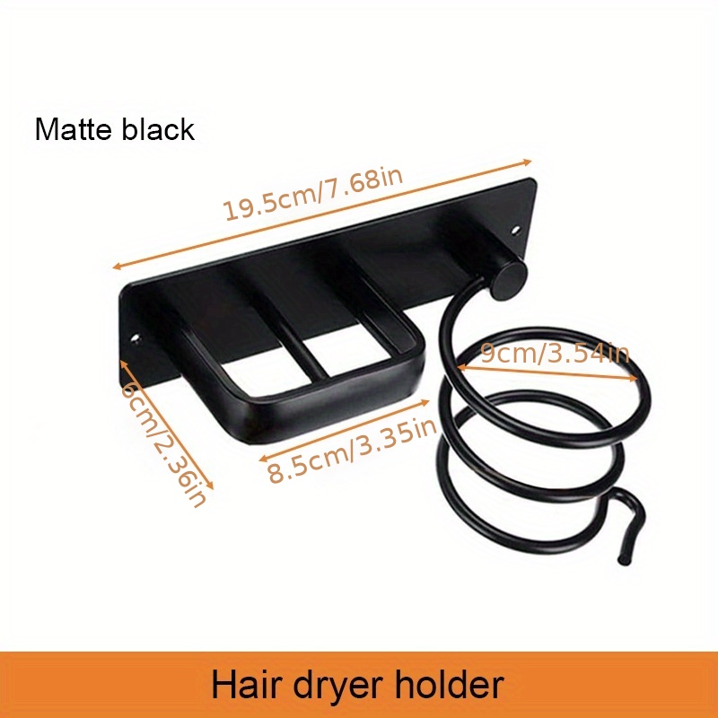 Hair Dryer Holder, Hair Dryer Storage Rack, Wall Mounted Hair 