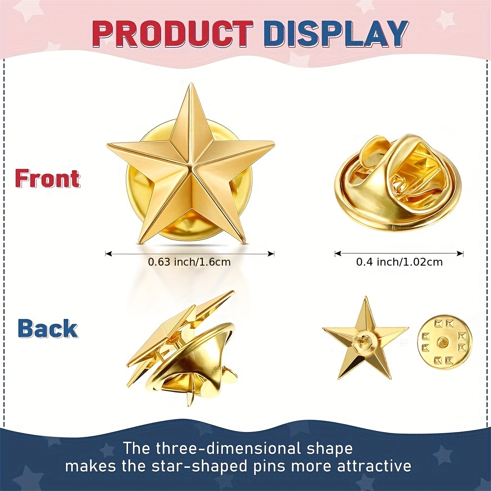 Patriotic Star Rhinestone Stickers