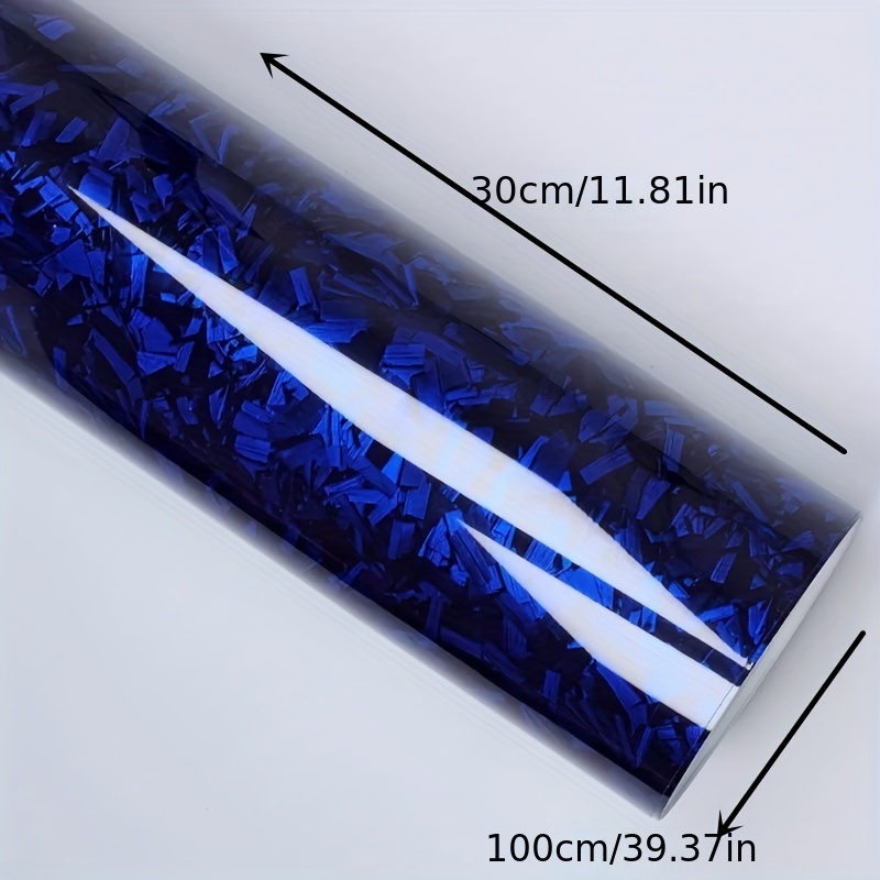 Adhesive wrapping film blue carbon