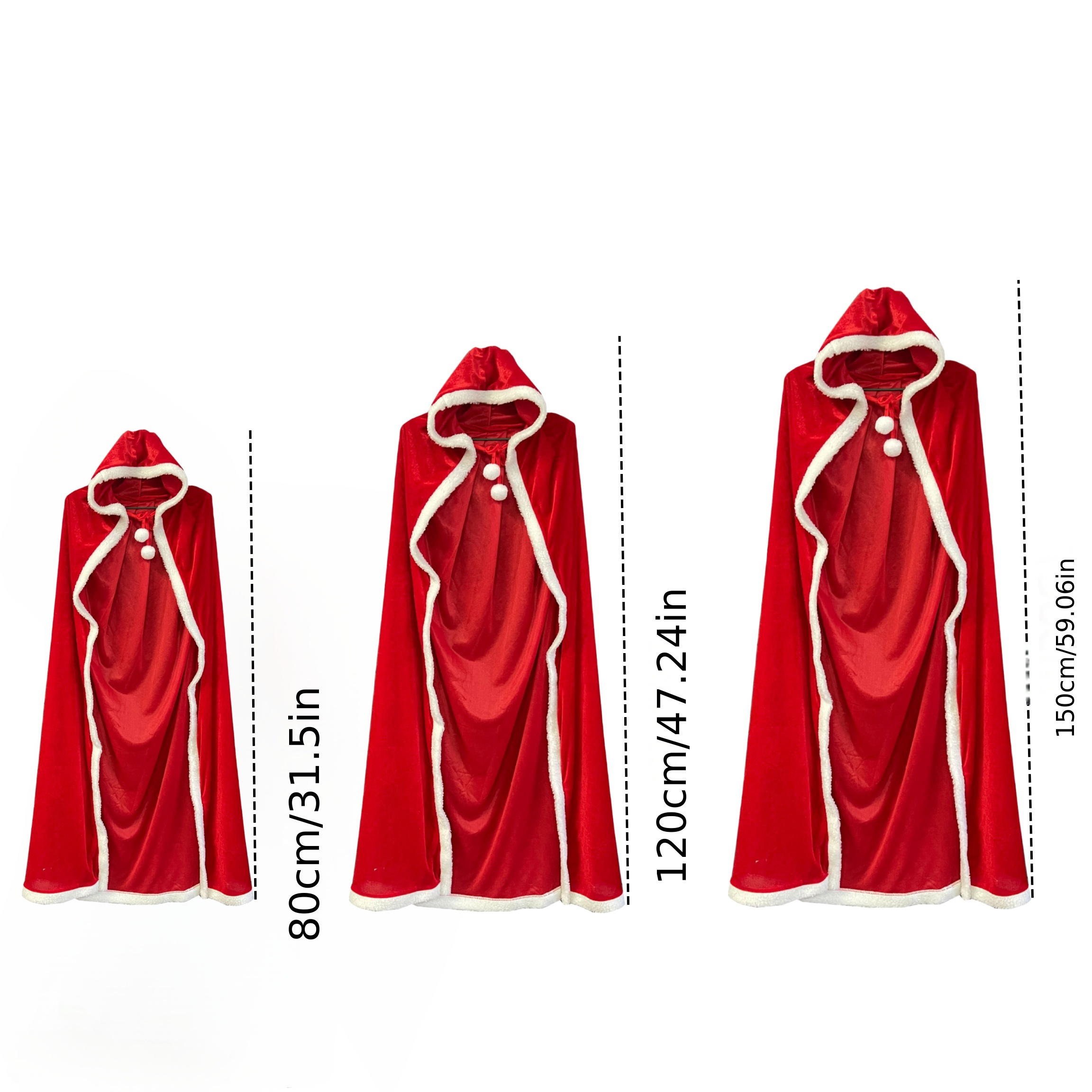 Classic Comfortable Christmas Party Decors Christmas Cloak - Temu