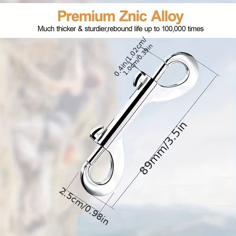 Bolt Snap Hooks Double Ended Heavy Duty Hook Zinc Alloy - Temu Canada