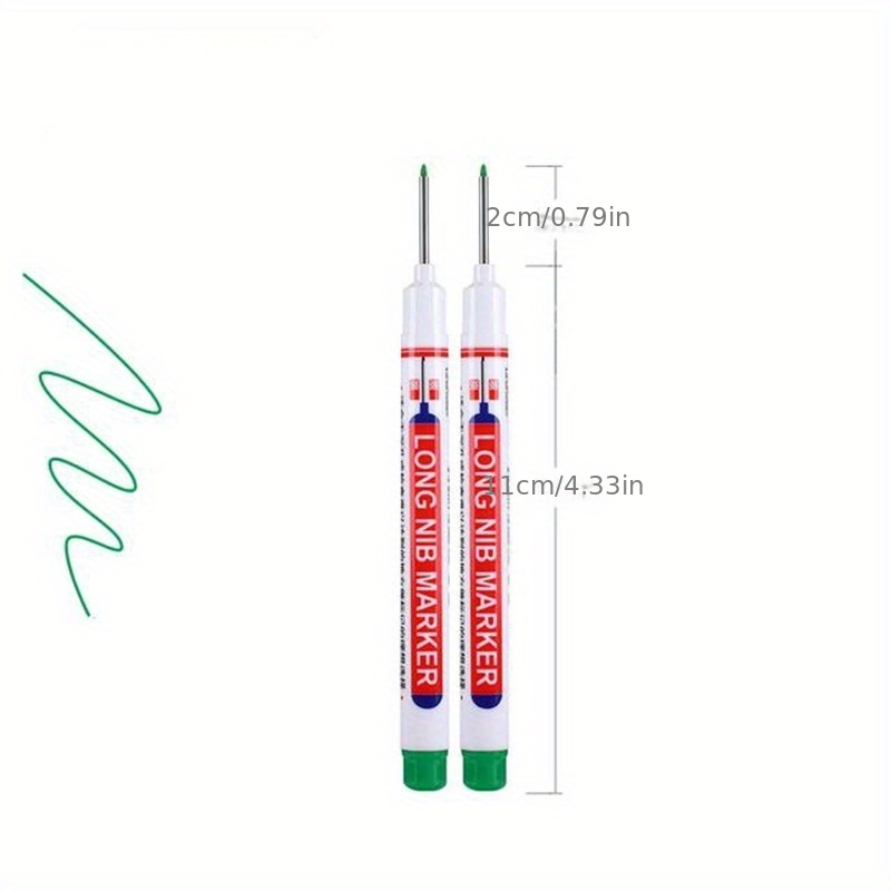 Long Nib Marker Construction Pen For Metal Oil Waterproof - Temu