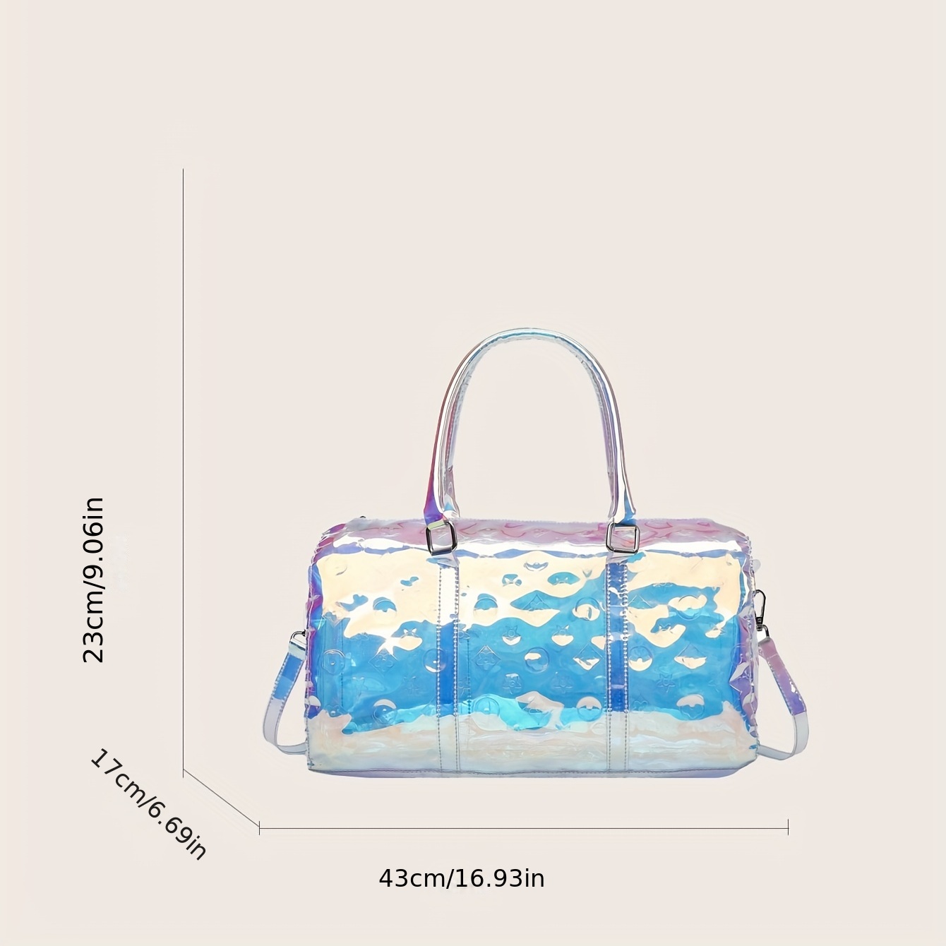 Custom Transparent Leisure Weekend Holographic Overnight Beach PVC Clear  Travel Sports Waterproof Fitness Duffel Gym Duffle Bag - China PVC Transparent  Bag and PVC Clear Bag price