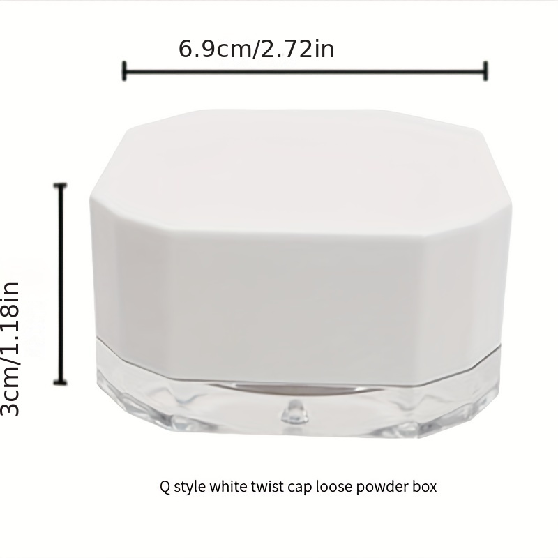 Refillable Makeup Powder Box, Container, Portable Makeup Powder