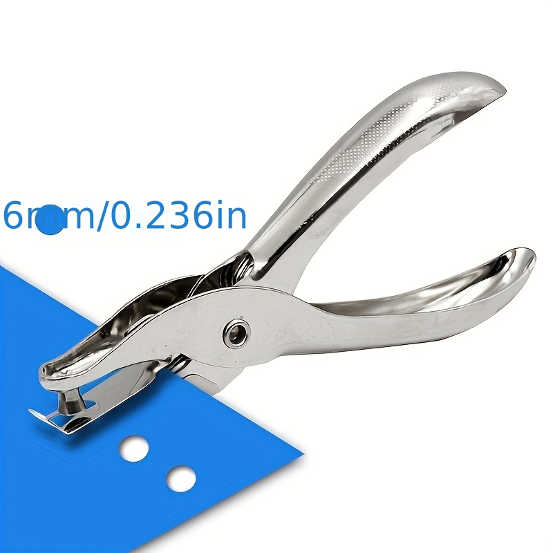 6mm Pore Diameter Punch Pliers Single Hole Puncher Hand Paper Scrapbooking  Punches Paper Hole Puncher