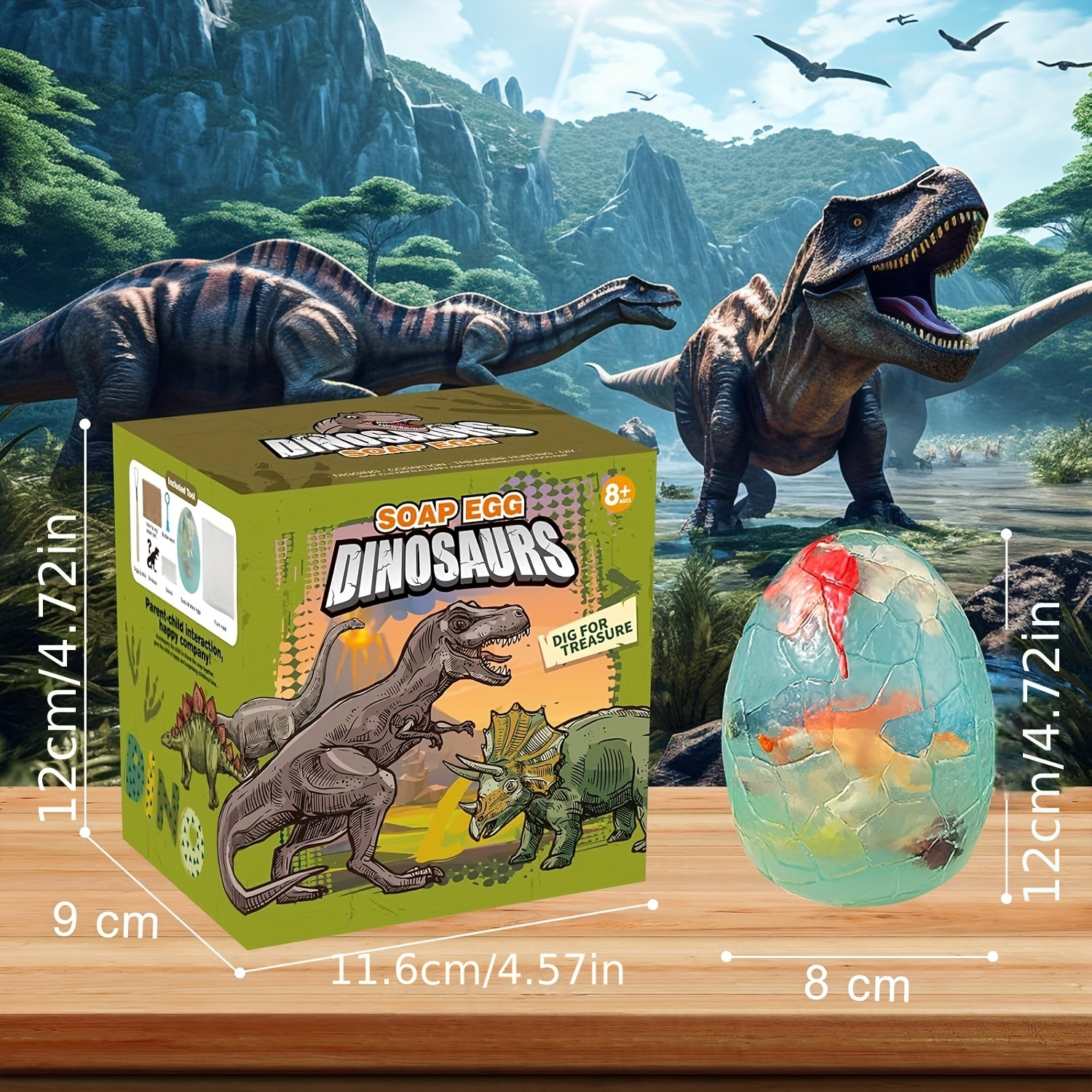 Dinosaur Fossil Digging Kit For Kids, Dinosaur Eggs Excavation Dig Kit With 12 Dino Figures, Dinosaur Toys For Kids 5-7 8-12, Science Experiments Kits Birthday Christmas Easter Gift For Boys & Girls