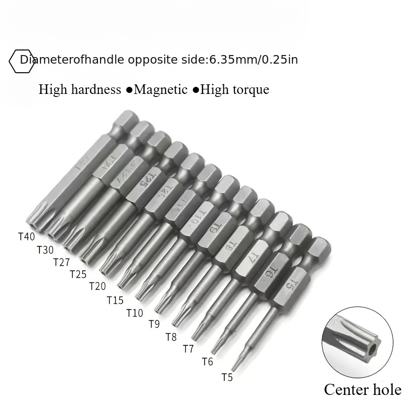 8-teiliges Phillips-Schraubendreher-Bit Set – Magnetisch, Sechskantschaft 1/4", Aus S2-Legierungsstahl